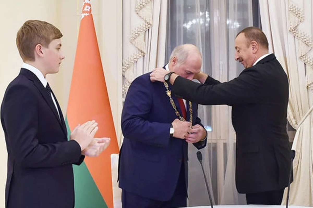 Сын Лукашенко на встрече с Ильхамом Алиевым (видео)