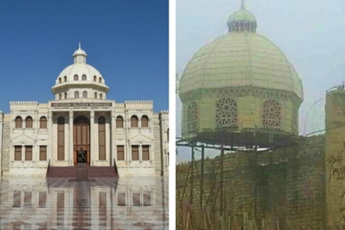 Фотография муляжного здания в Азербайджане взорвала Интернет (фото) Фотография муляжного здания в Азербайджане взорвала Интернет (фото)