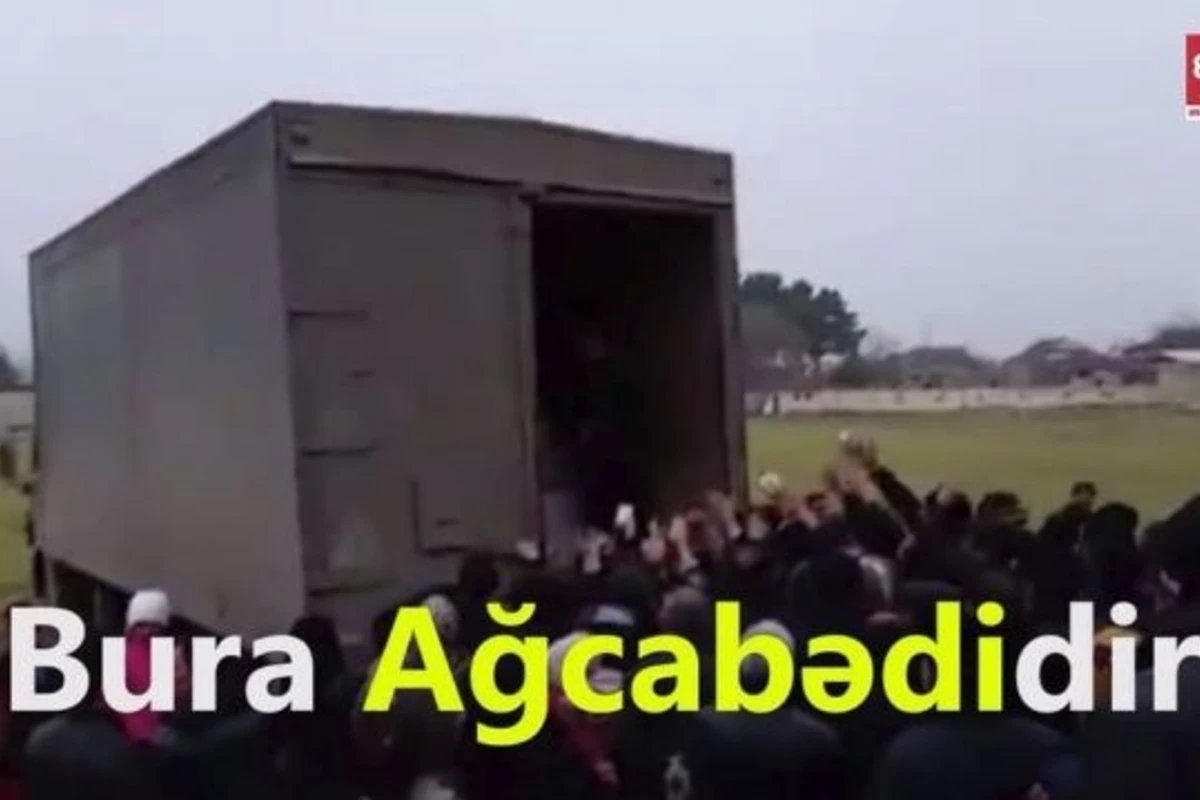 Əhaliyə sosial müavinət yerinə ərzaq payladılar (VİDEO)