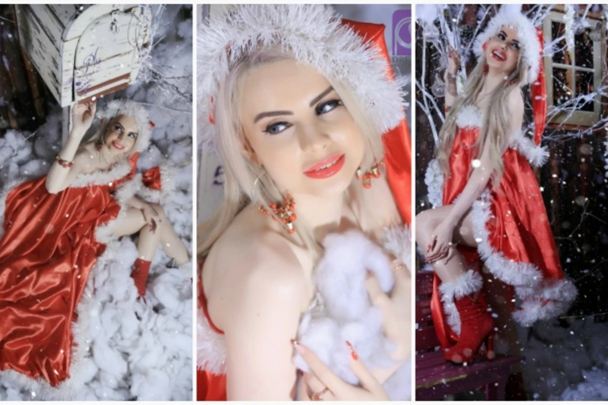 Азербайджанская модель в образе Santa girl (фото) Азербайджанская модель в образе Santa girl (фото)