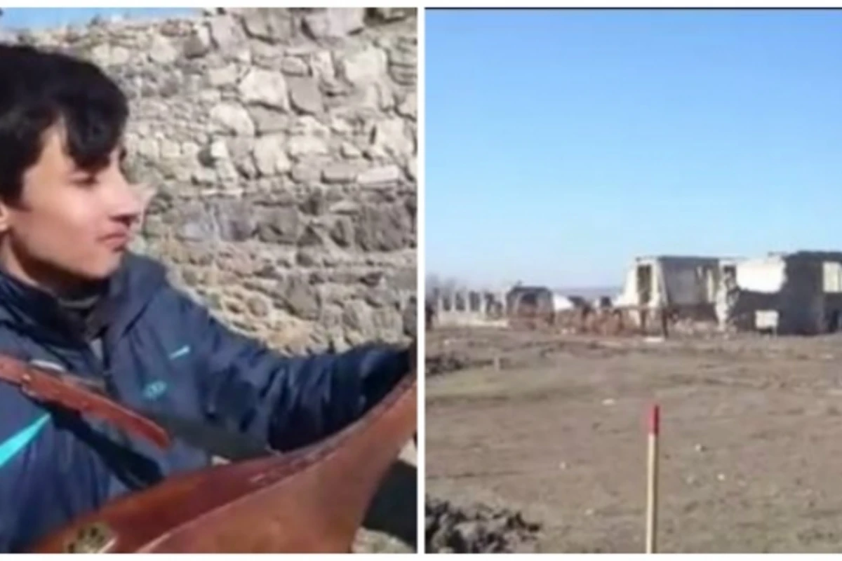 Azərbaycanlı oğlan Cəbrayılda Kurtlar Vadisini sazda ifa etdi (VİDEO) Azərbaycanlı oğlan Cəbrayılda Kurtlar Vadisini sazda ifa etdi (VİDEO)