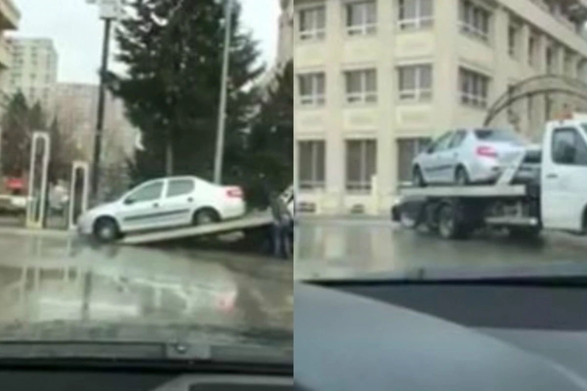 Этот поступок водителя эвакуатора в Баку вызвал бурное негодование в Сети (видео)