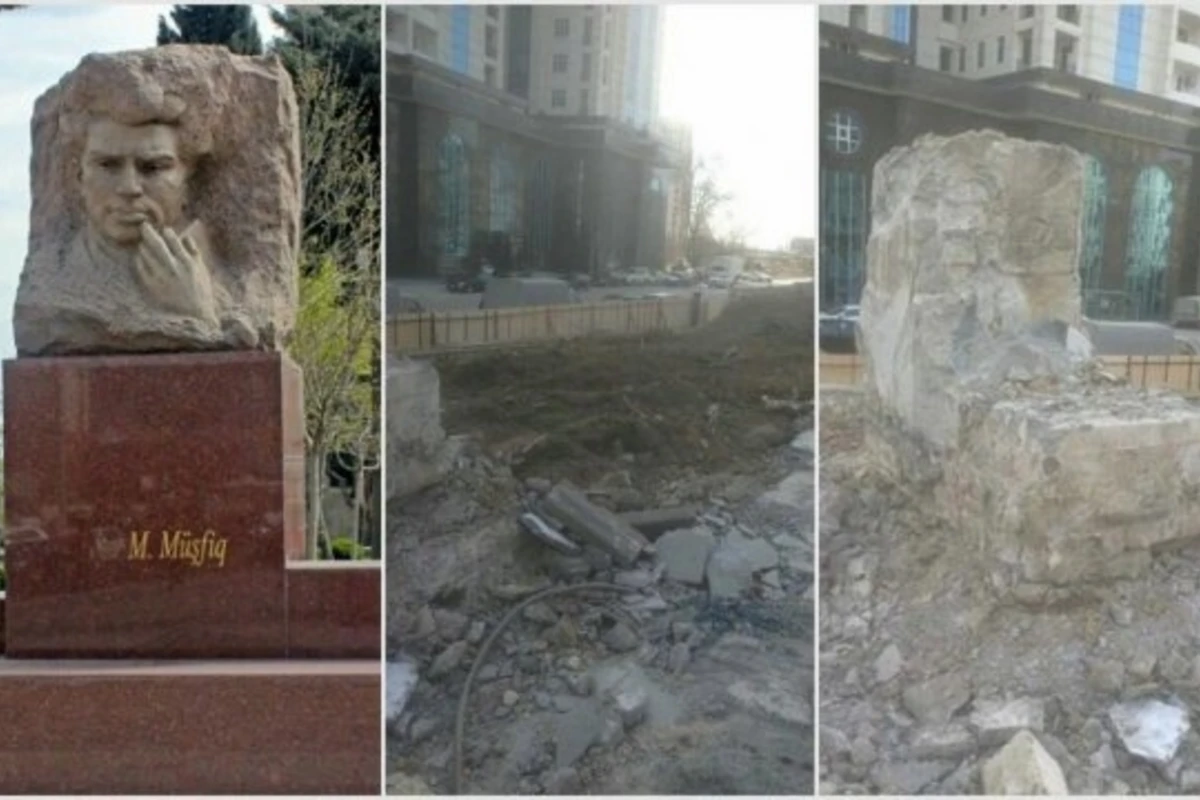 Памятник Мушвигу восстановят через месяц