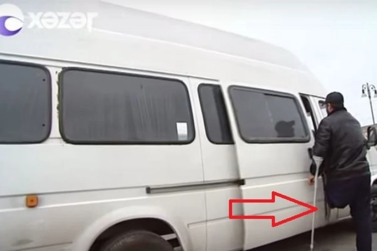 Одноногий шофер водил автобус по маршруту Баку-Сумгаит (видео)