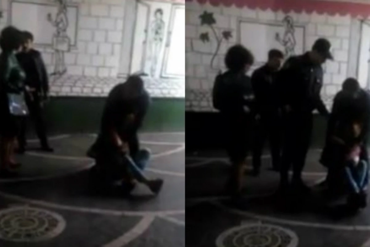 На Торговой парень на глазах у всех избил девушку (видео)