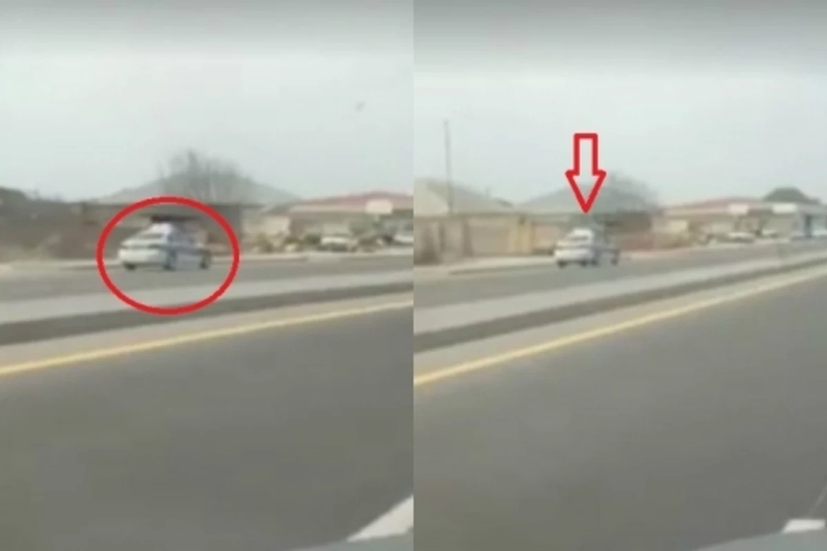 В Баку автомобиль ДПС, едущий по встречке, попал на камеру (видео) В Баку автомобиль ДПС, едущий по встречке, попал на камеру (видео)