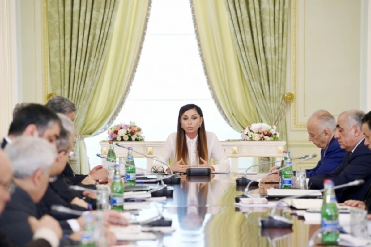 Первый вице-президент Азербайджана собрала министров (фото)