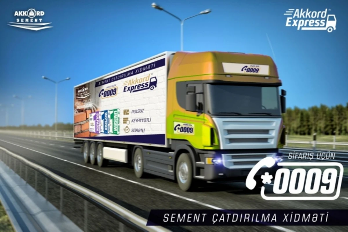 Akkord Express alman keyfiyyətli sementlərini pulsuz çatdıracaq Akkord Express alman keyfiyyətli sementlərini pulsuz çatdıracaq
