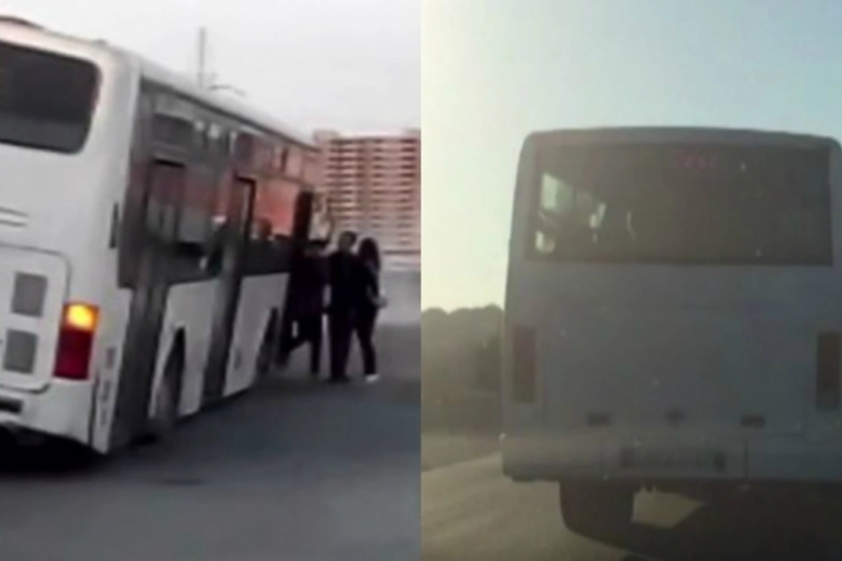 Bakıda avtobus sürücülərinin sərnişinlərlə ölüm oyunu (VİDEO)