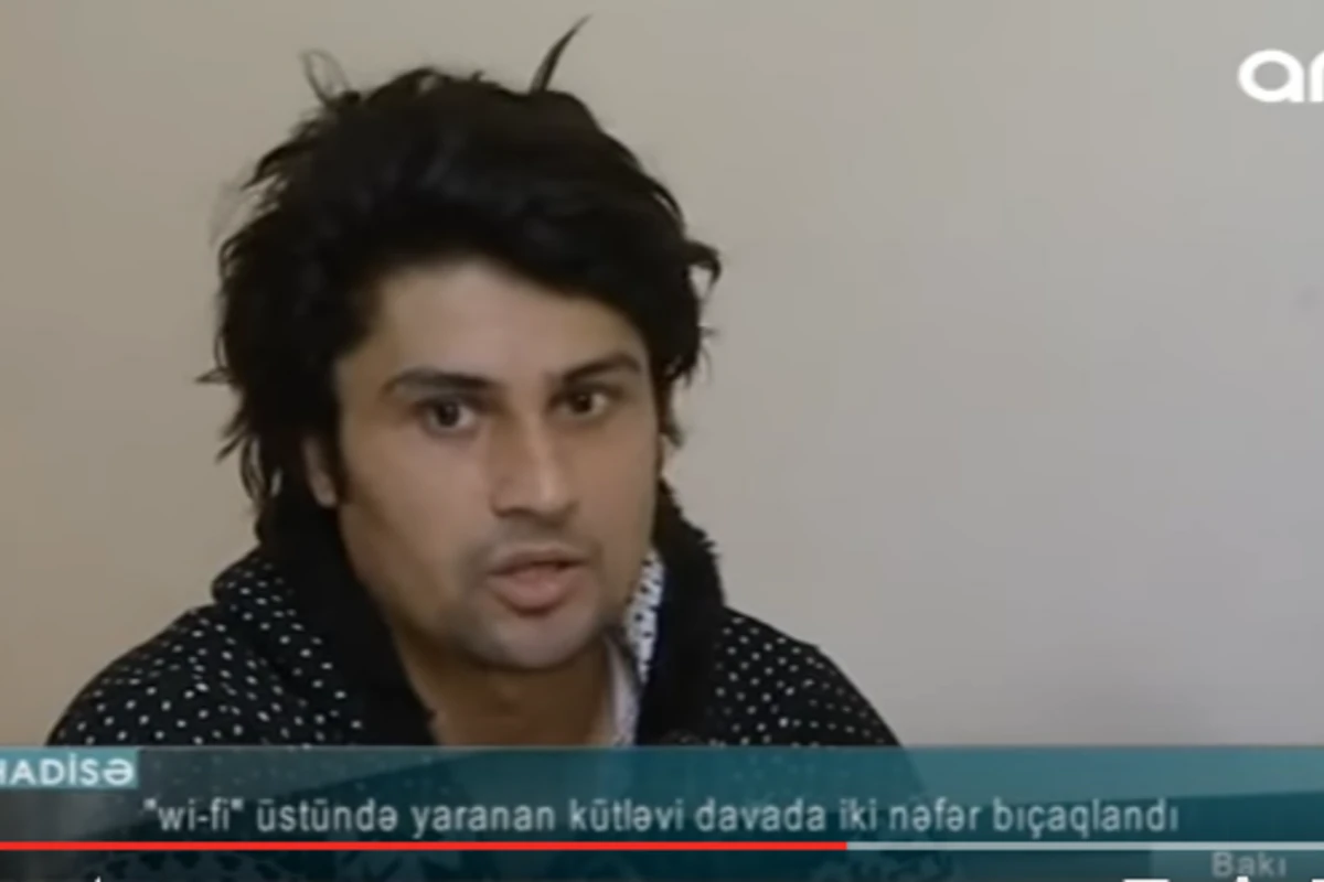 Wi-Fi üstündə dava düşdü, iki nəfər bışaqlandı - VİDEO