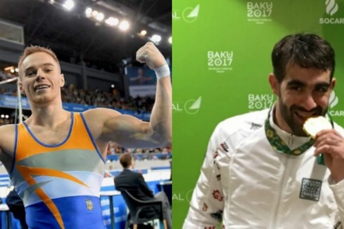 Dünyanın ən güclü kişi gimnastı karatenin briliyantını təbrik etdi (FOTO)