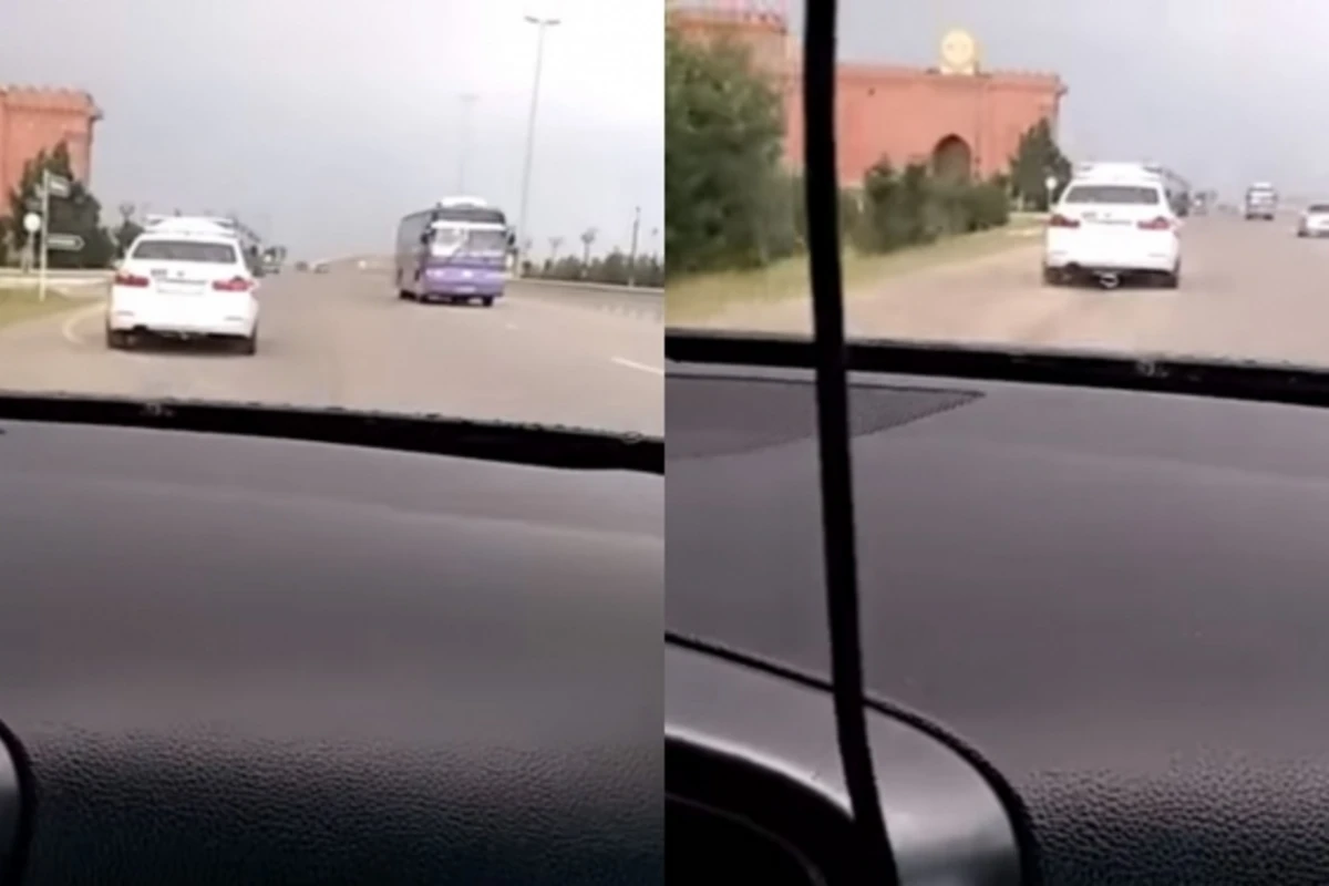 Yol polisindən qeyri-adi addım: Sürücüyə kömək etmək üçün protiv sürdü (VİDEO)