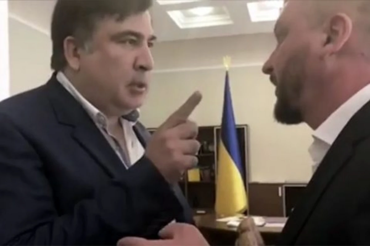 Ты ублюдок и мерзавец! – словесная перепалка Саакашвили и министра юстиции Украины (видео)
