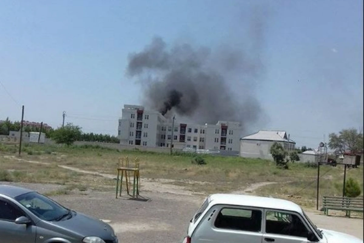 В Евлахской центральной районной больнице начался пожар (фото)