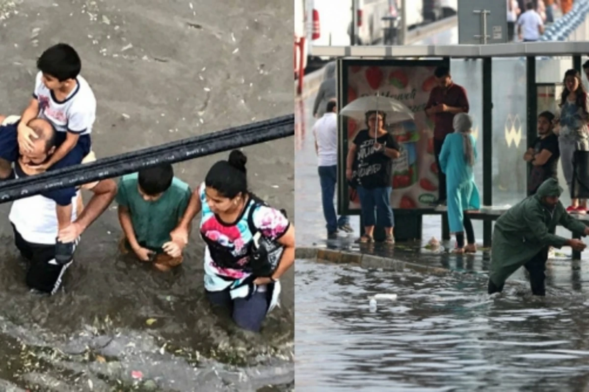 Şiddətli külək İstanbulu viran qoydu (VİDEO,FOTO)