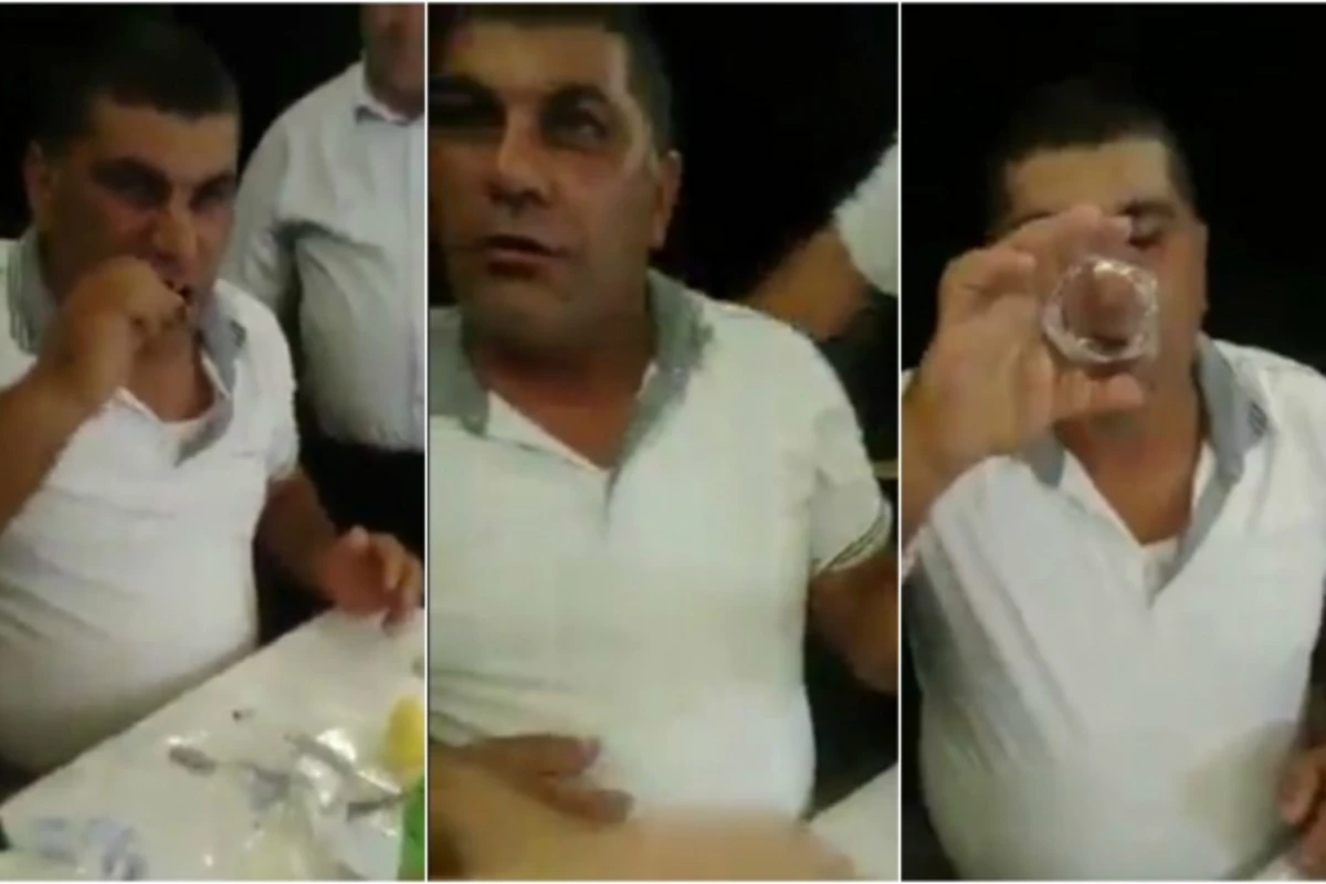 Azərbaycanlı kişi mərcə girib böcək yedi (VİDEO)