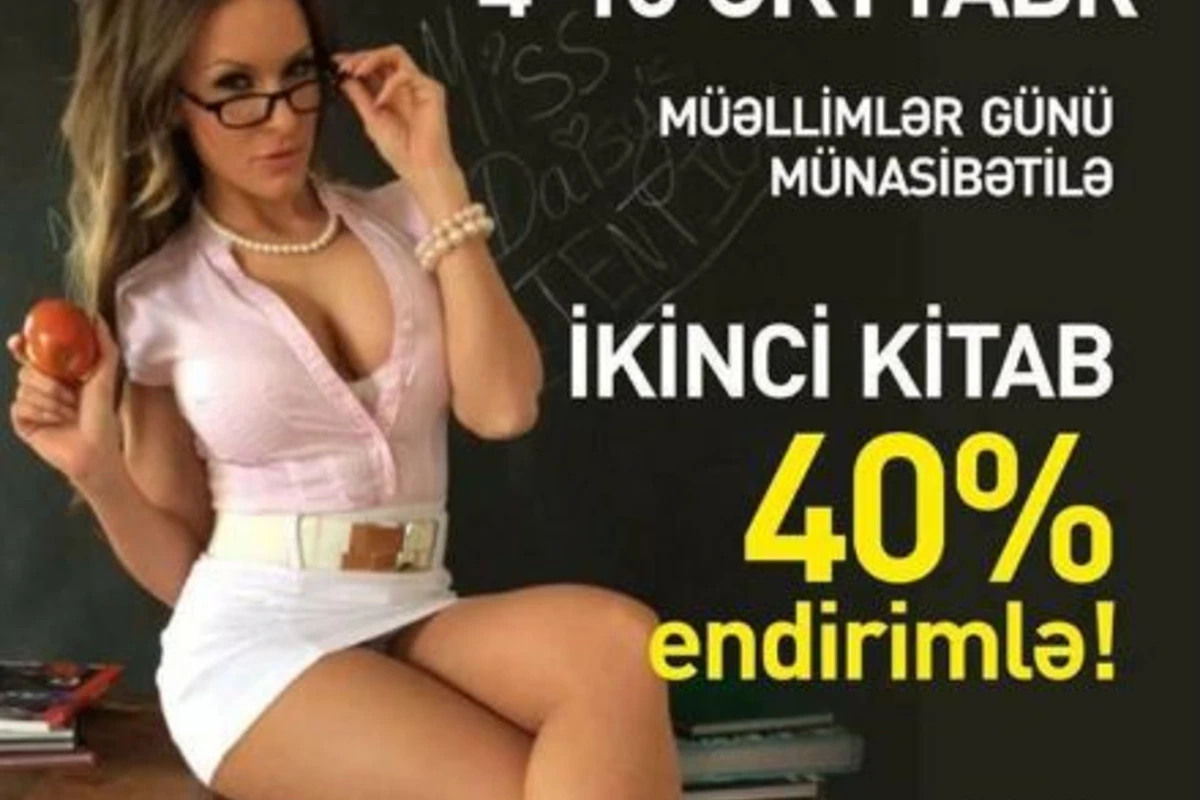 Əli və Nino müəllimlərimizi təhqir etdi: posterin üzərində pornoaktrisa şəkli (FOTO)