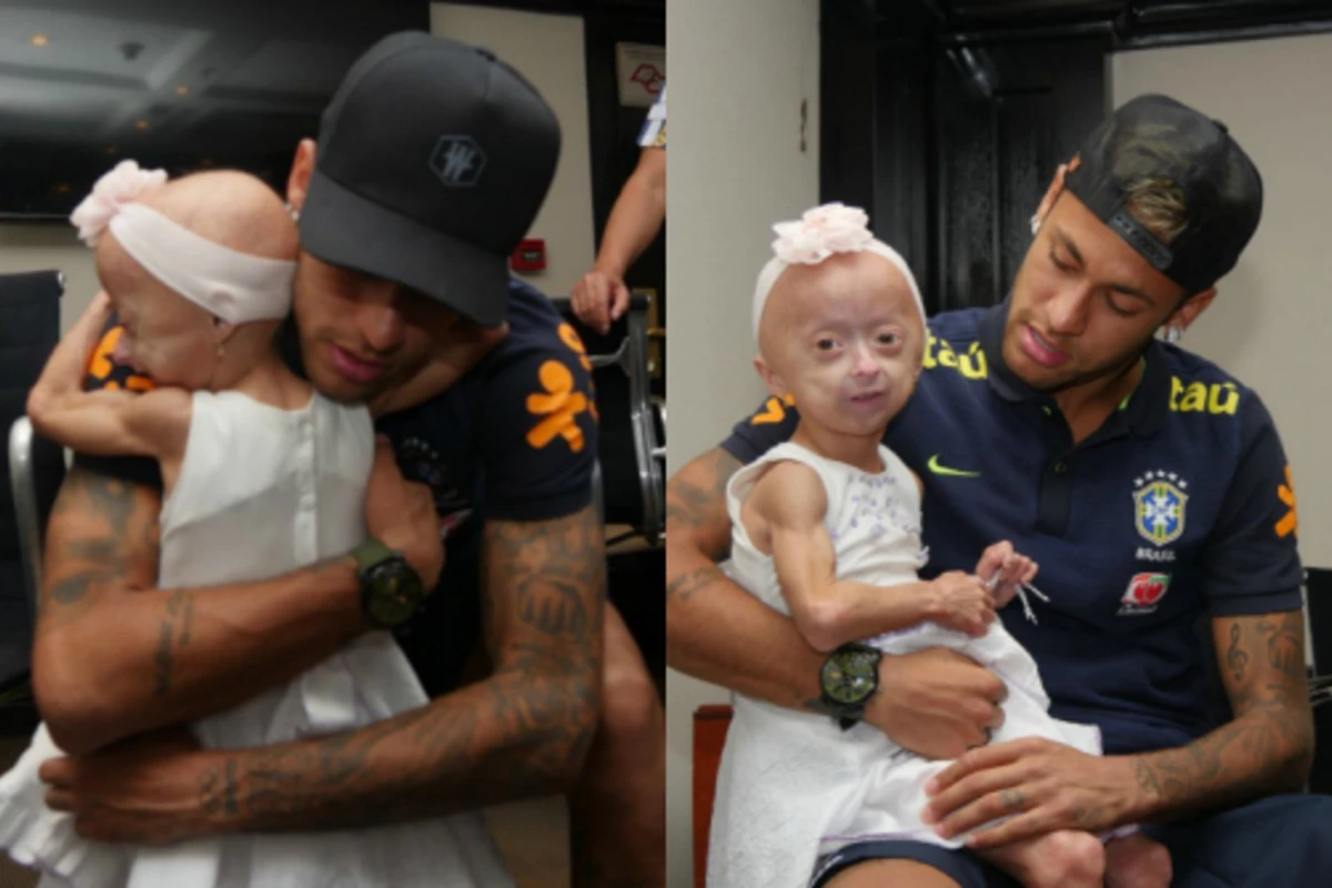 Neymar pərəstişkarı ilə görüşdü - hər kəsi duyğulandıran anlar (VİDEO)