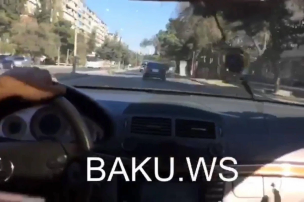 Bakıda avtoşdan inanılmaz şou və ... - VİDEO