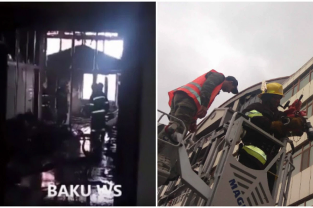 Новые кадры пожара в AFEN Plaza в Баку (видео) Новые кадры пожара в AFEN Plaza в Баку (видео)