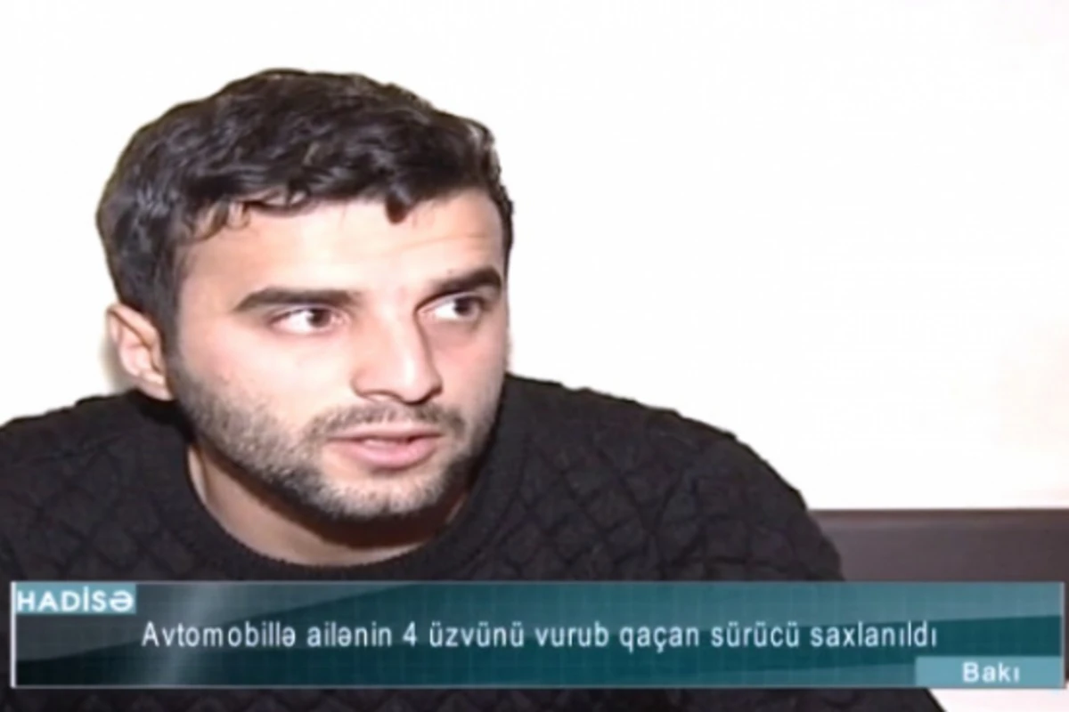 4 nəfəri maşınla vuran sürücü: Heçnə, hadisəni törədəndən sonra qaçıb getdim (VİDEO) 4 nəfəri maşınla vuran sürücü: Heçnə, hadisəni törədəndən sonra qaçıb getdim (VİDEO)