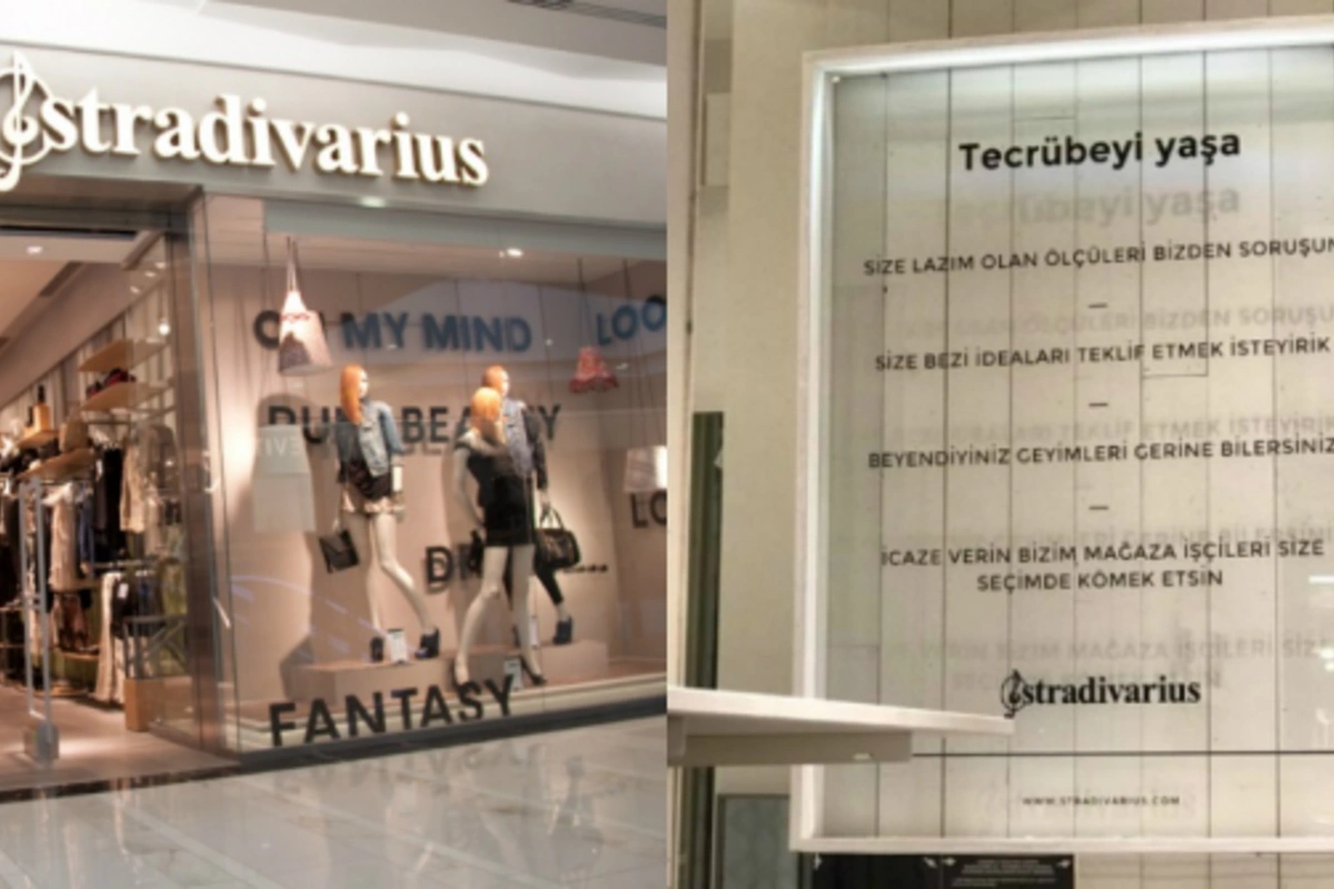 Stradivarius rəhbərliyindən Azərbaycan dilinə hörmətsizlik (FOTO)