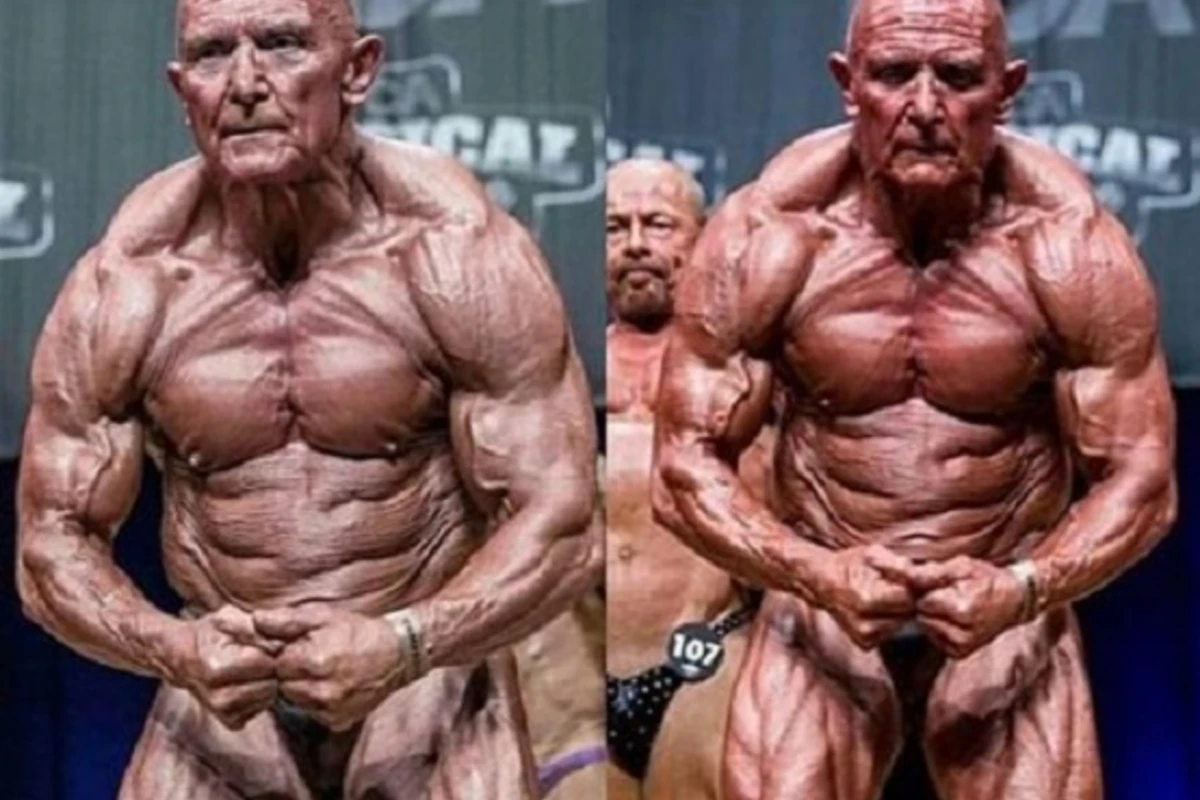 Fitnesslə məşğul olan yaşlı insanlar görənləri heyran edir (FOTO)