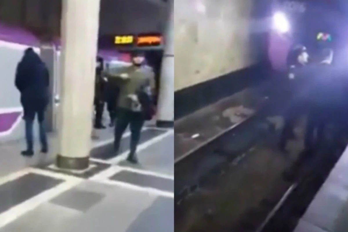 Кадры с места суицида 23-летнего парня в бакинском метро (видео)