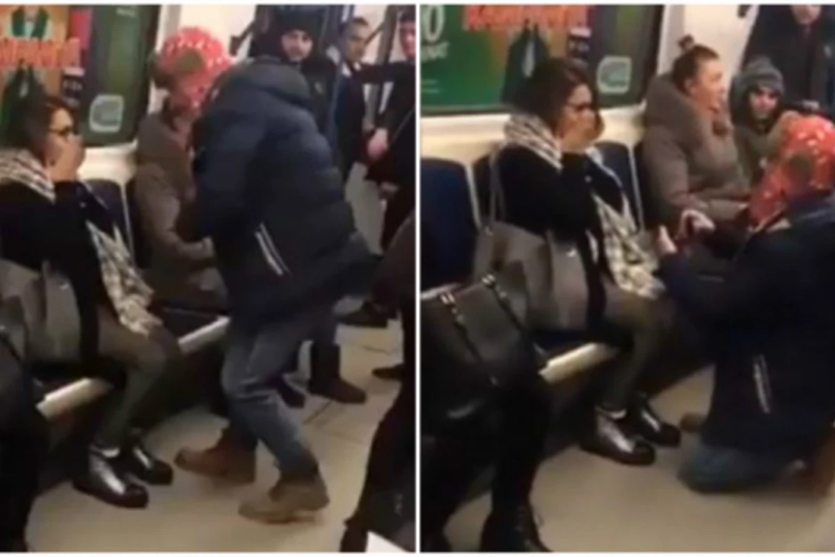 В бакинском метро парень сделал предложение возлюбленной (видео)