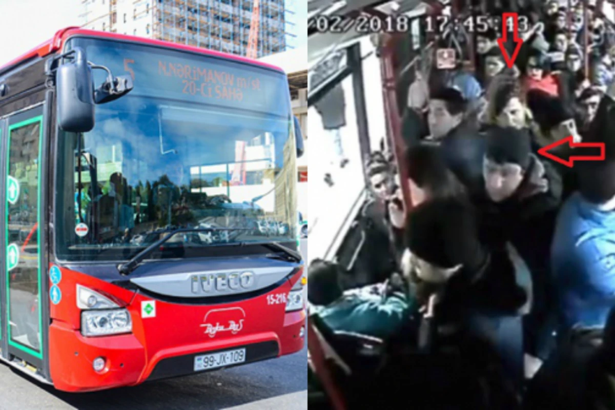 Пассажиры напали и оскорбили водителя Bakubus (видео)