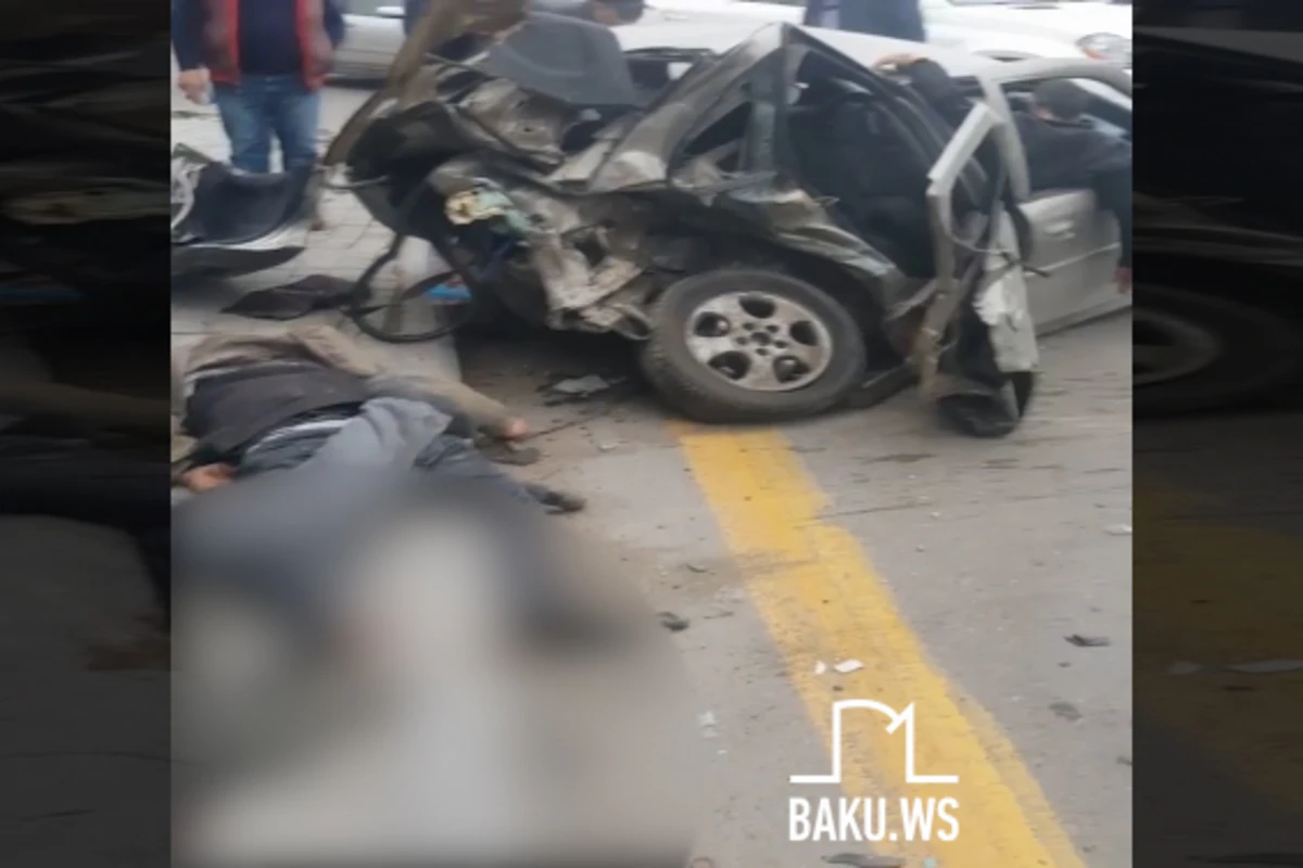 ВИДЕО страшного ДТП на проспекте Гейдара Алиева