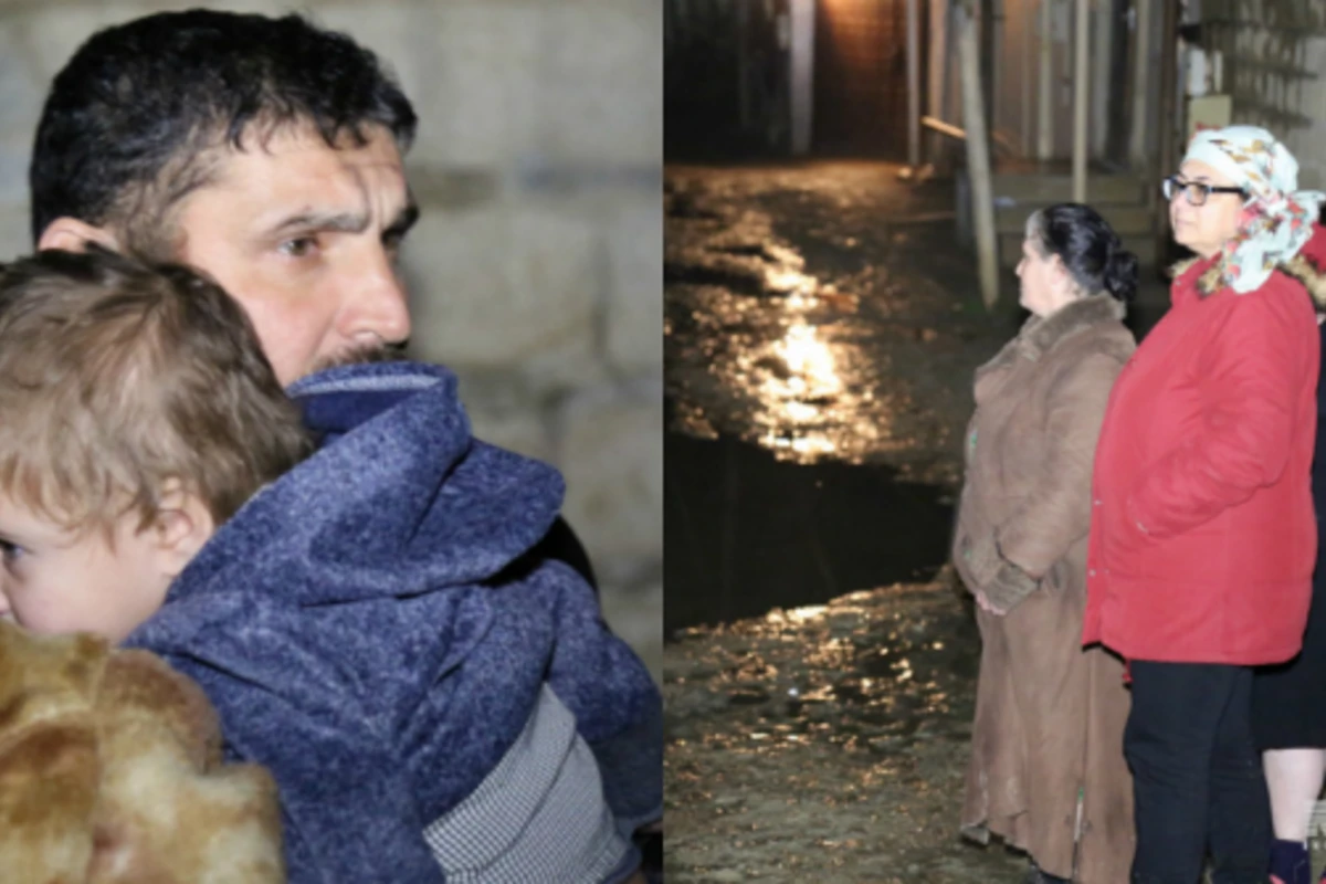 В Баку лопнула водопроводная труба, 10 домов затоплены (видео) В Баку лопнула водопроводная труба, 10 домов затоплены (видео)