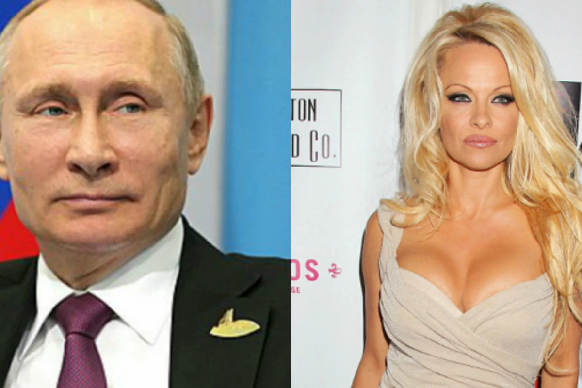 Памела Андерсон намекнула на роман с Путиным