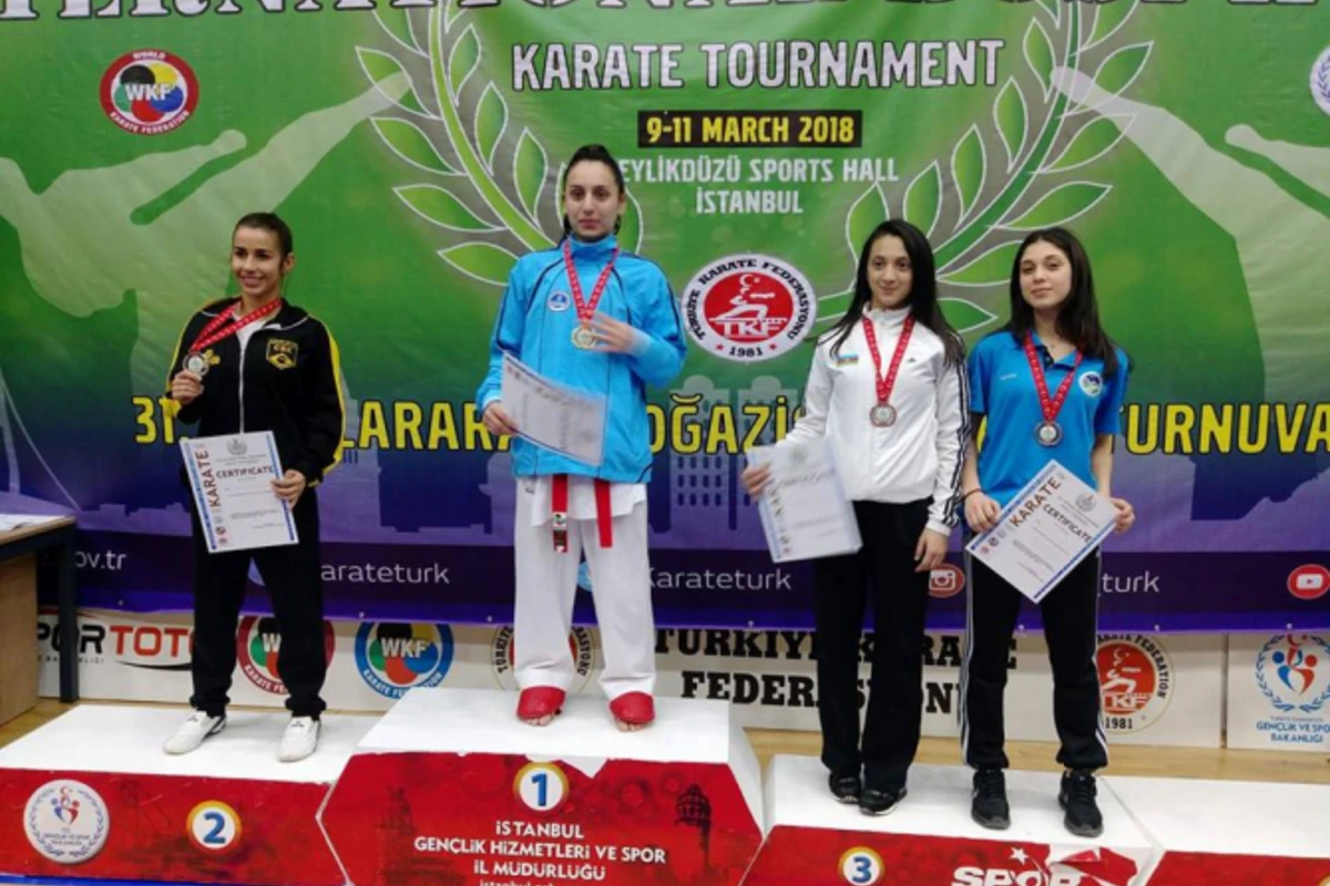Xanım karateçimiz Avropa Çempionatında qızıl medal qazandı (FOTO) Xanım karateçimiz Avropa Çempionatında qızıl medal qazandı (FOTO)