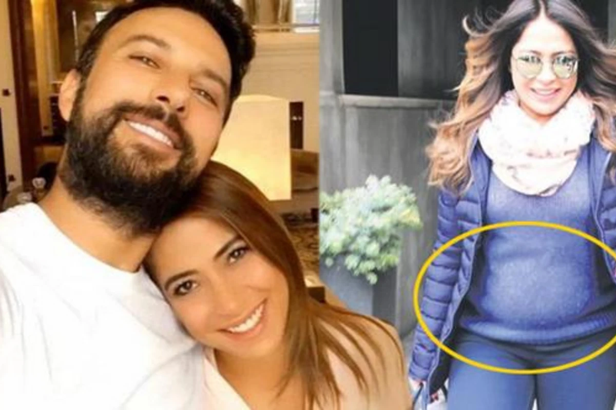 Tarkanın hamilə xanımının ilk görüntüləri (FOTO)
