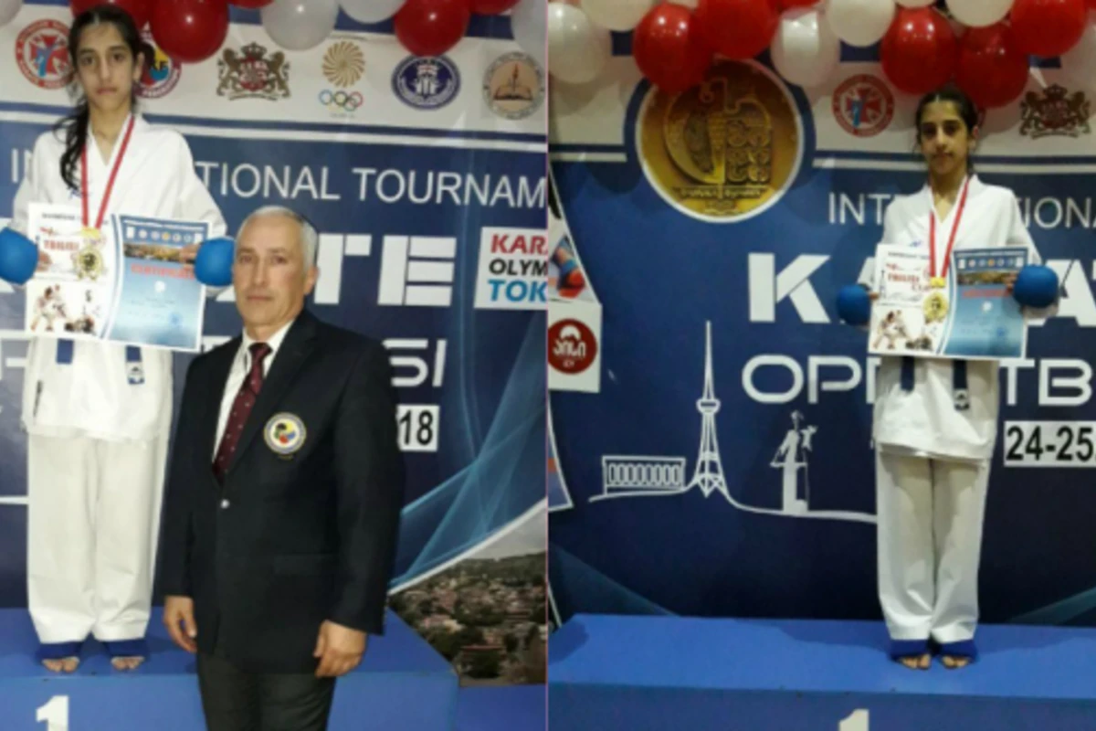 12-летняя азербайджанская каратистка стала чемпионкой, победив представительницу Армении (фото, видео)