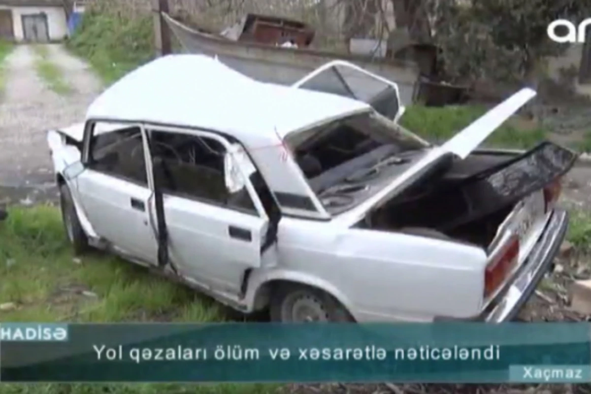 Polis əməkdaşının öldüyü DƏHŞƏTLİ QƏZANIN GÖRÜNTÜLƏRİ – VİDEO