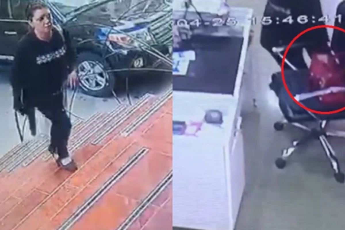 Кража в салоне красоты в Баку попала на камеру (видео)