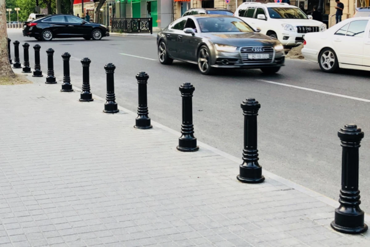 Bakıda YENİLİK – küçələrdə tumbalar quraşdırılır FOTO