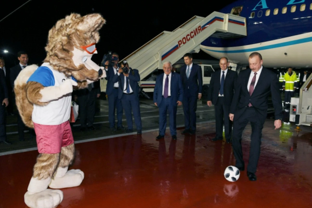 Забивака тепло встретил Ильхама Алиева в России (видео)