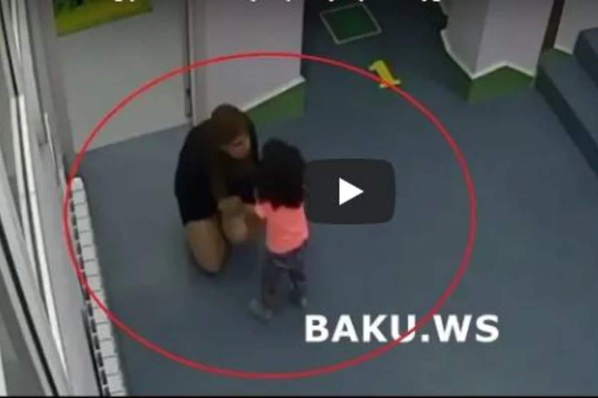 В Баку за грубое обращение с ребенком задержана воспитательница детсада - ОФИЦИАЛЬНО (видео)