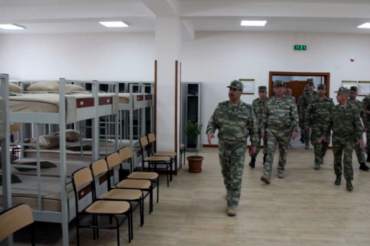 Закир Гасанов открыл воинскую часть ракетных и артиллерийских войск в прифронтовой зоне (фото)