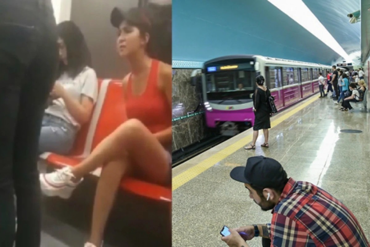 Bakı metrosunda qalmaqala səbəb olan şortikli qızdan YENİ XƏBƏR - Polis işə qarışdı