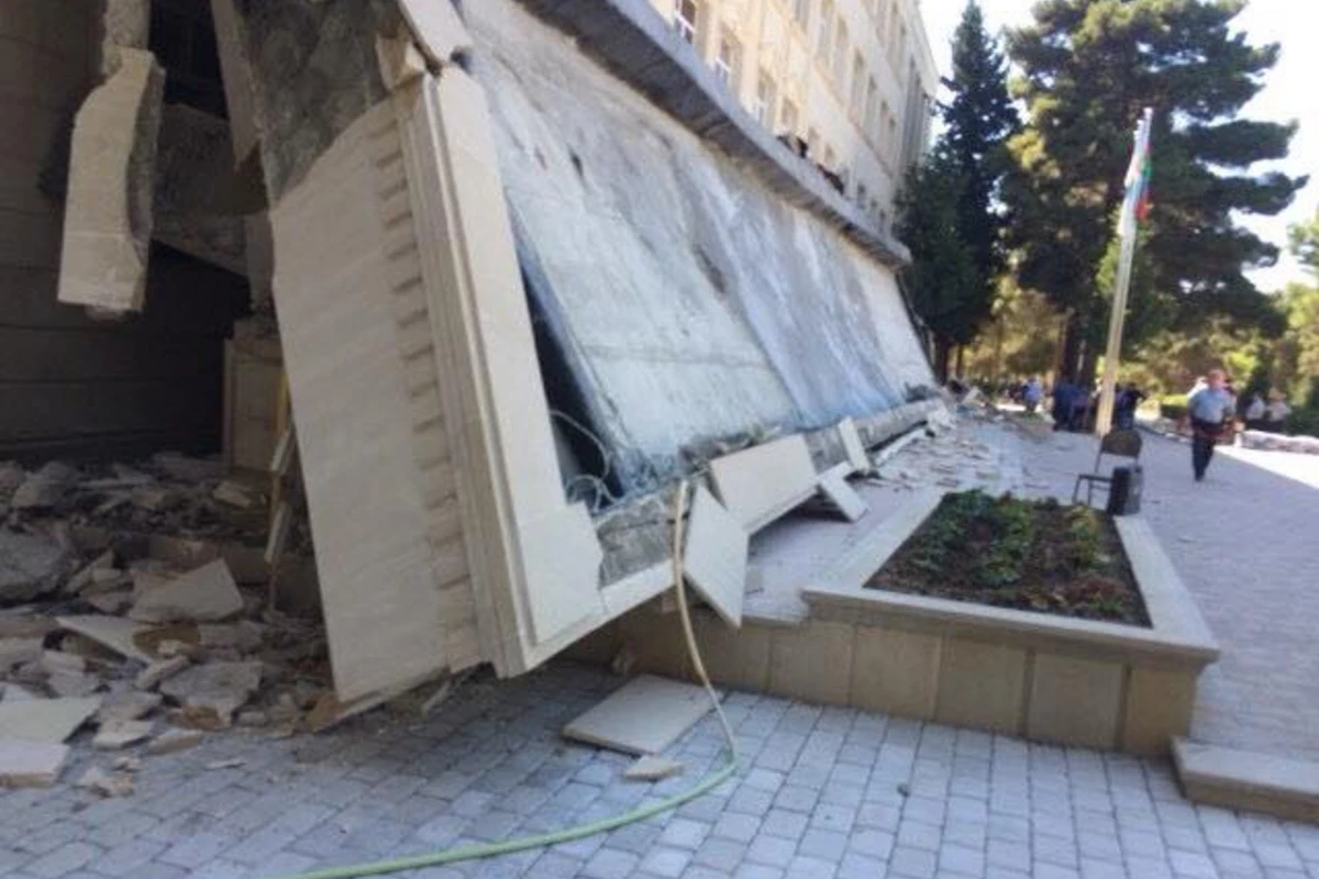Sumqayıtda universitet binasında uçqun ANI - VİDEO/FOTO (YENİLƏNİB)
