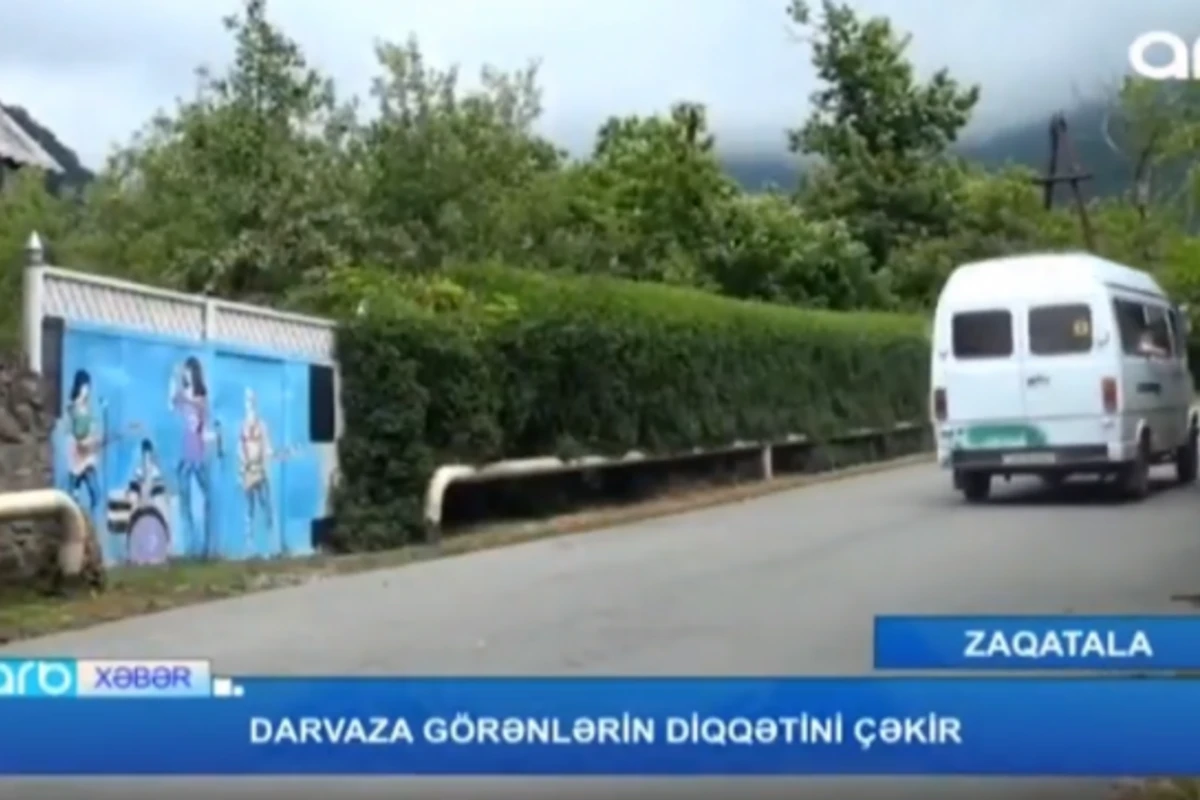 Azərbaycanda qeyri-adi darvaza görənləri heyrətləndirir – VİDEO