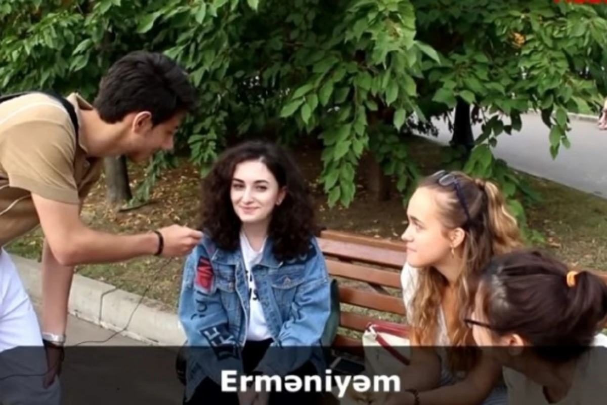 Azərbaycanlı gəncdən erməni qızlara gözlənilməz sual – VİDEO
