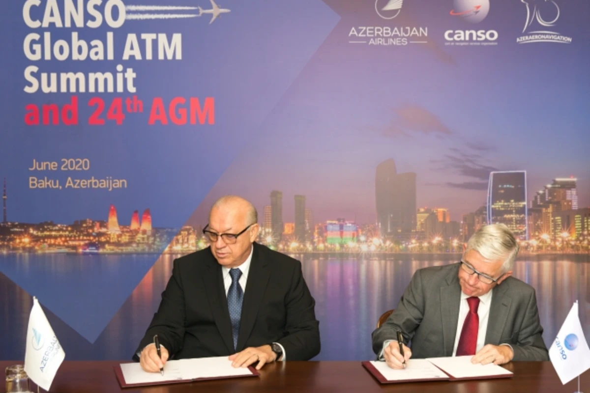 AZAL подписал соглашение на проведение в Баку Всемирного саммита CANSO-2020