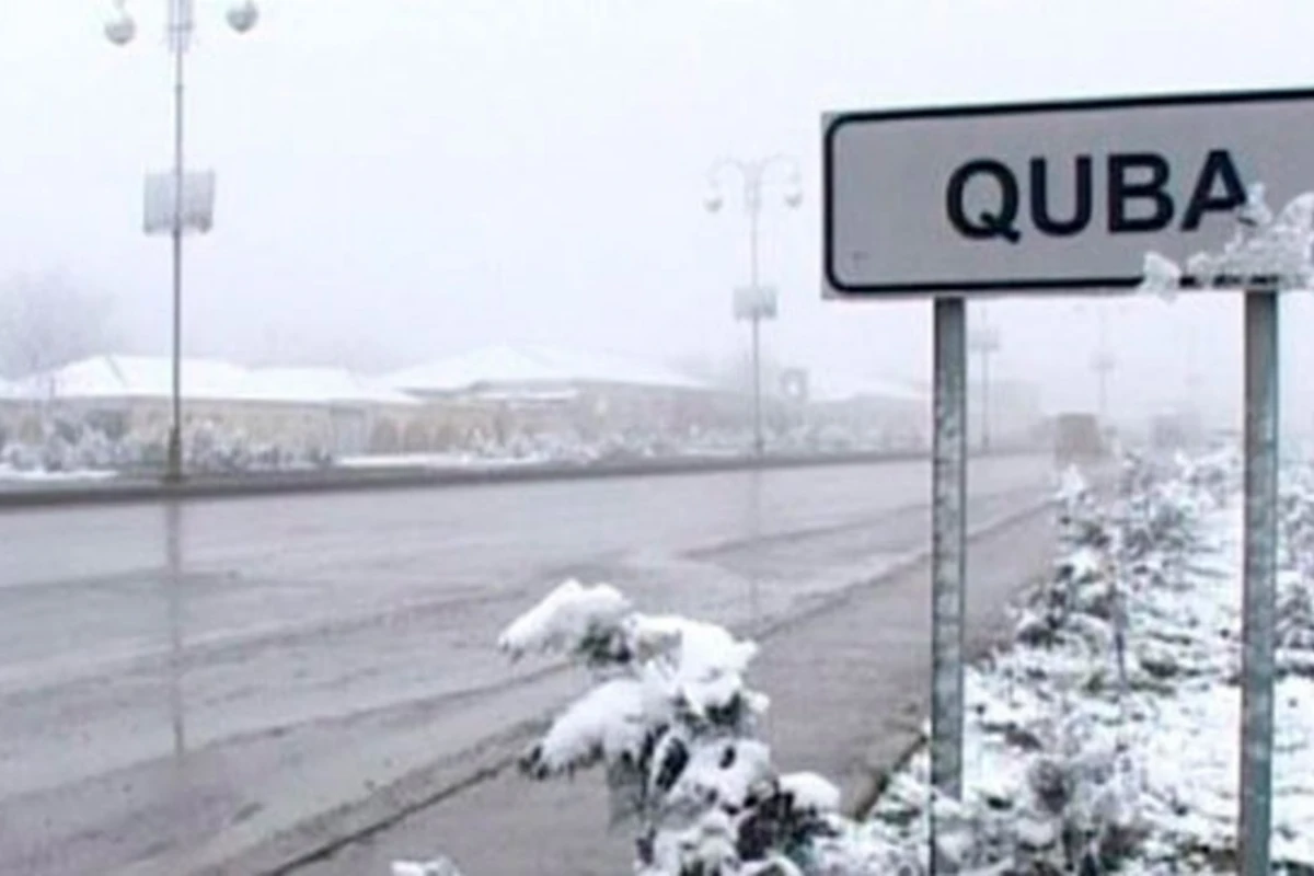Qubaya qar yağdı - FOTO Qubaya qar yağdı - FOTO