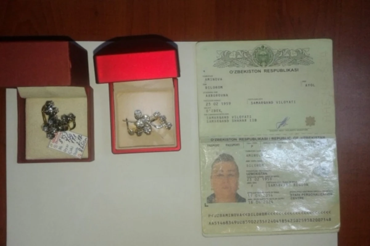 Bakıdan Daşkəndə gizlicə 14 brilyant dəst və yarım kiloqram qızıl aparan şəxslər saxlanıldı – FOTO
