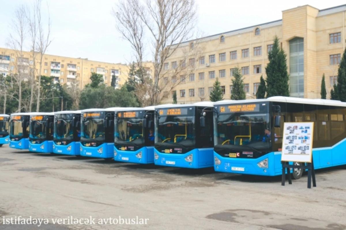 Bakıda bu marşrut xəttinə 20 yeni avtobus verildi - FOTO Bakıda bu marşrut xəttinə 20 yeni avtobus verildi - FOTO